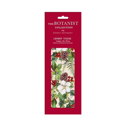 Botanist Collective Evergreen Christmas Tissue Wrapping Paper 4 sheets 50 x 70 cm