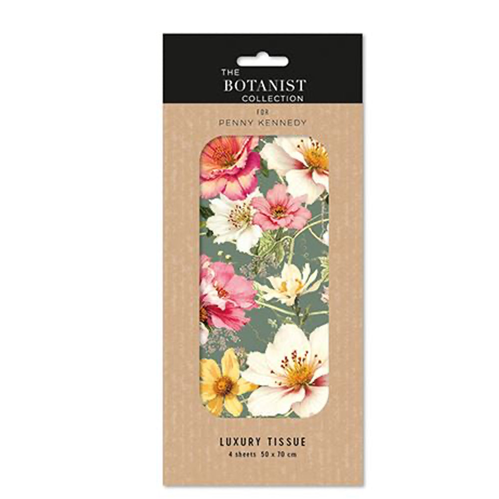 Botanist Collective Verdant Verse Spring Floral Tissue Wrapping Paper 4 sheets 50 x 70 cm