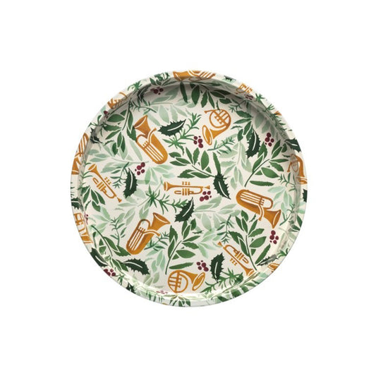 Emma Bridgewater Bring in the Green Christmas Deepwell Tray 300 (d) mm