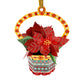Poinsettia 12 x 15 x 4cm  - Baubles 3D Pop Up Christmas Card Ornament Santoro