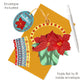 Poinsettia 12 x 15 x 4cm  - Baubles 3D Pop Up Christmas Card Ornament Santoro