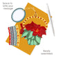 Poinsettia 12 x 15 x 4cm  - Baubles 3D Pop Up Christmas Card Ornament Santoro