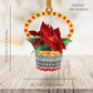 Poinsettia 12 x 15 x 4cm  - Baubles 3D Pop Up Christmas Card Ornament Santoro