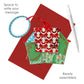 Reindeer Stable 14 x 15 x 4cm - Baubles 3D Pop Up Christmas Card Ornament Santoro