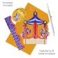 Carousel 16 x 15 x 4cm - Baubles 3D Pop Up Christmas Card Ornament Santoro