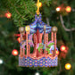 Carousel 16 x 15 x 4cm - Baubles 3D Pop Up Christmas Card Ornament Santoro