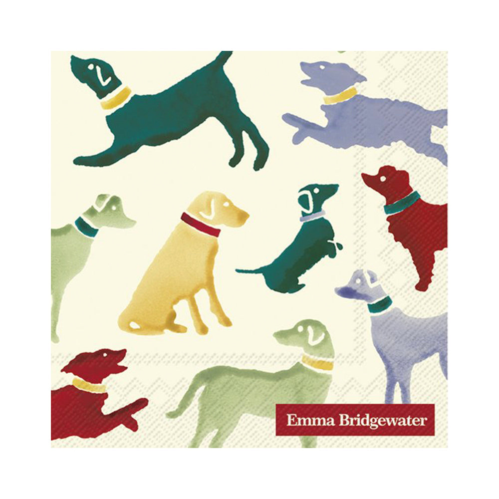 Emma Bridgewater Polka Dogs Cream IHR Paper Cocktail Napkins 25 cm square 3 ply 20 pack