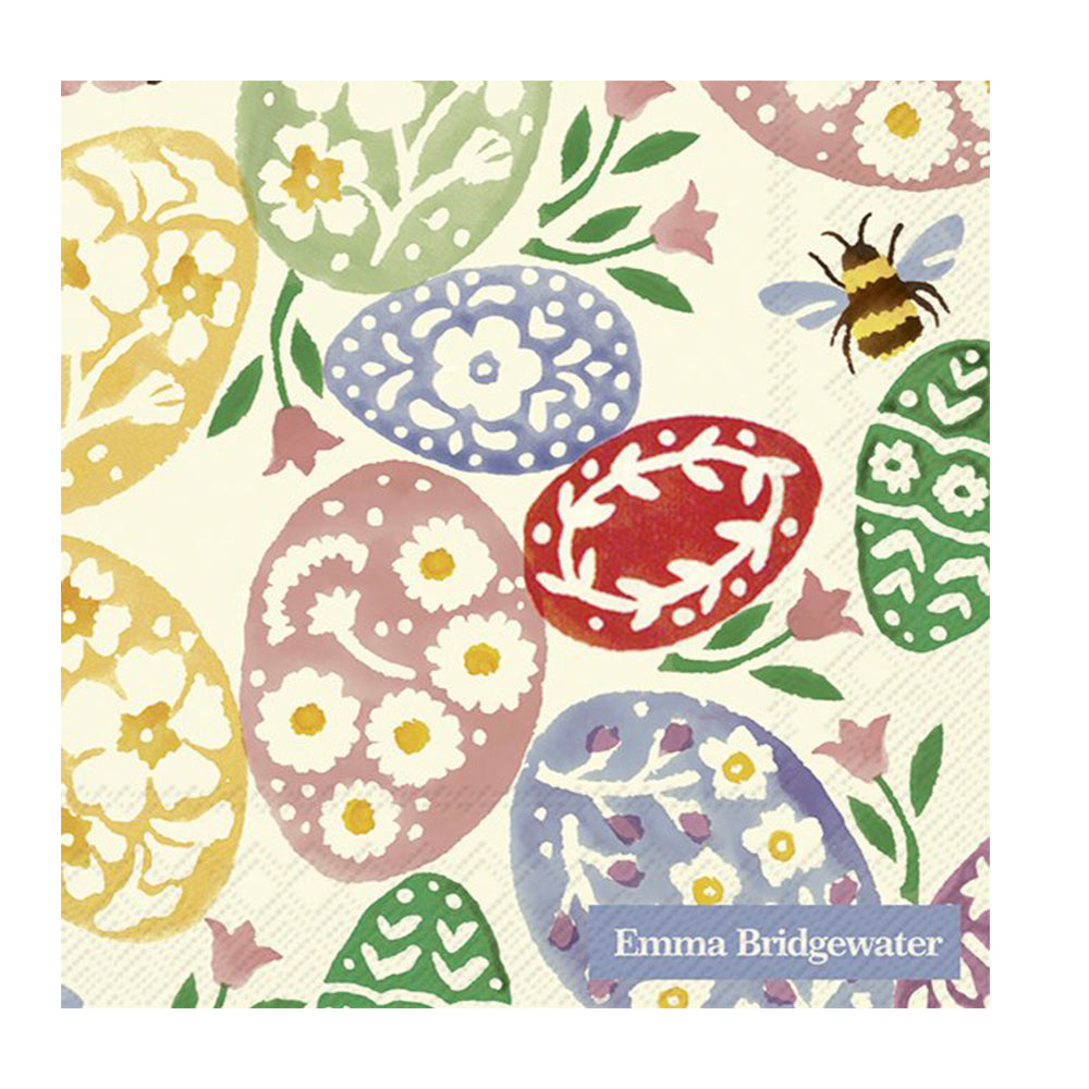 Emma Bridgewater Easter Eggs Cream Cocktail IHR Paper Table Napkins 25 cm or 10 inches square 3 ply