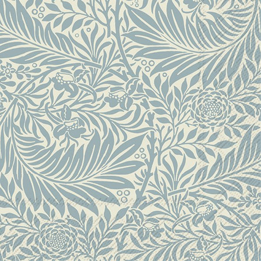 Larkspur V&A Blue IHR Paper Cocktail Napkins 25 cm 20 pack 3 ply