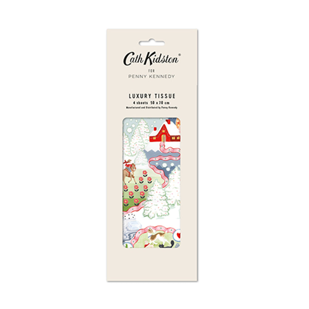 Cath Kidston Christmas Journey Tissue Wrapping Paper 4 sheets 50 x 70 cm