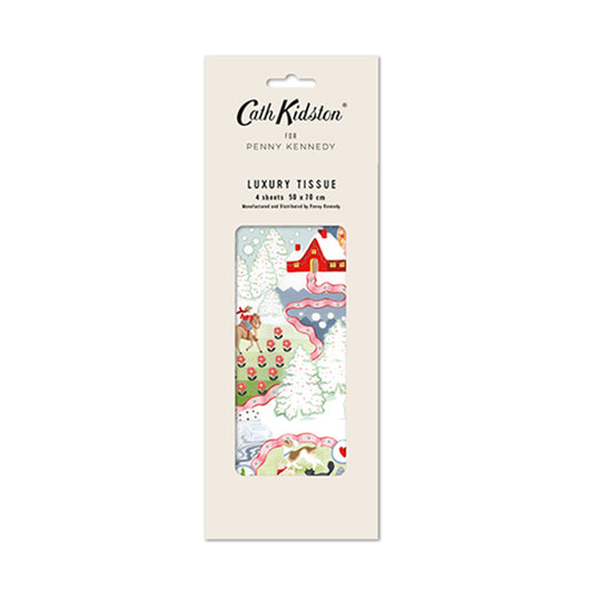 Cath Kidston Christmas Journey Tissue Wrapping Paper 4 sheets 50 x 70 cm