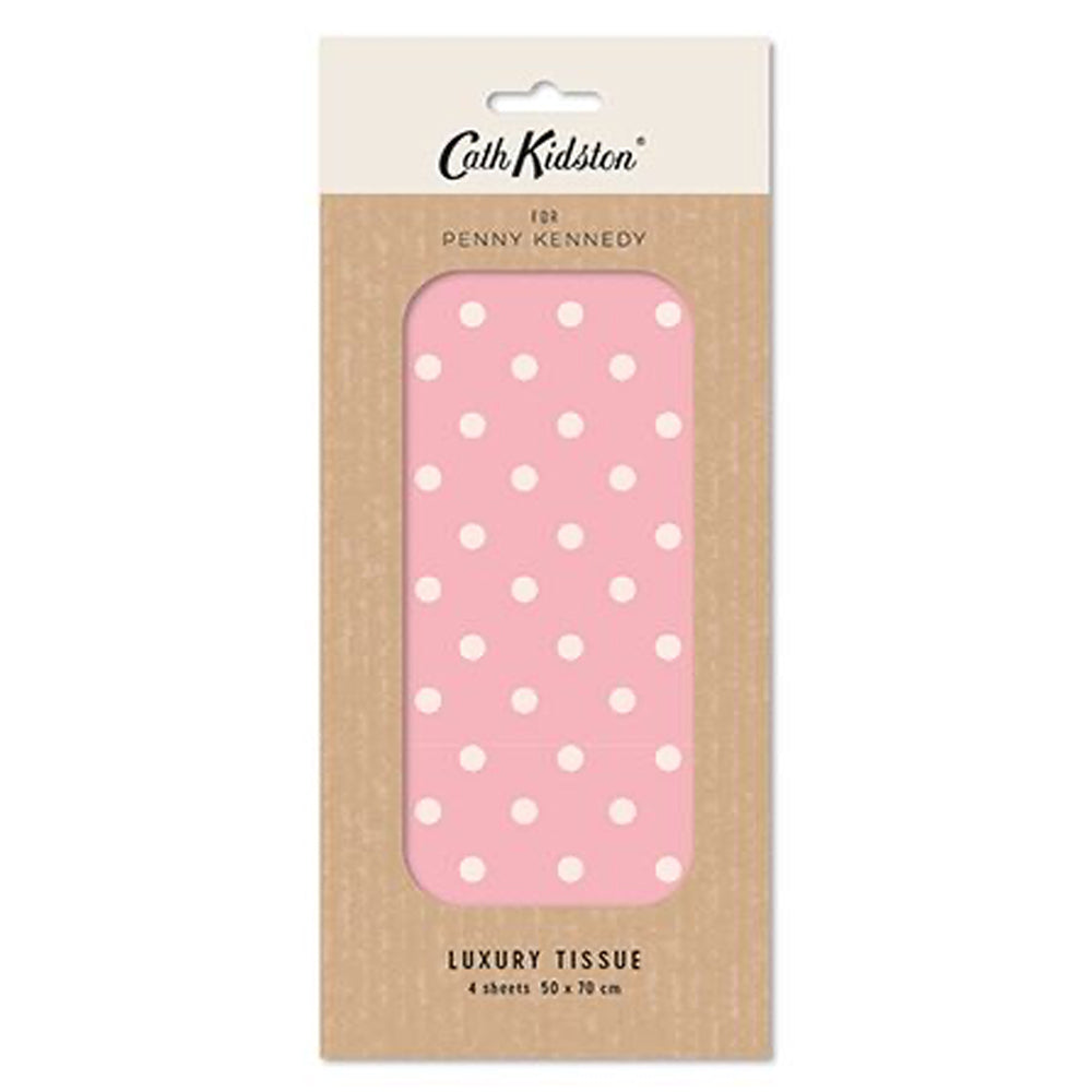 Cath Kidston Pink Dots Tissue Wrapping Paper 4 sheets 50 x 70 cm