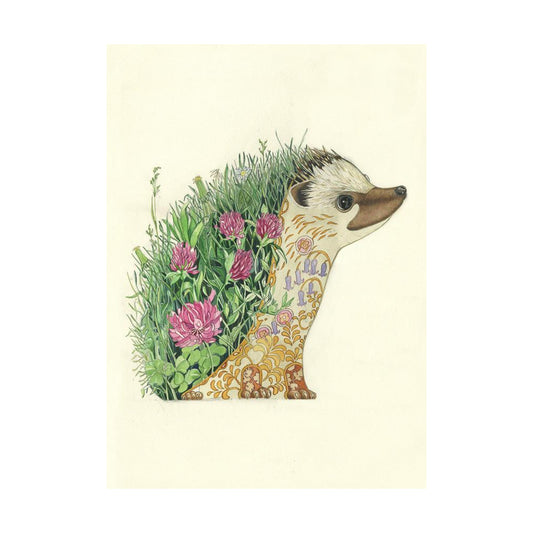 Hedgehog Greeting Card by Daniel Mackie - 7 x 5 inches with envelope