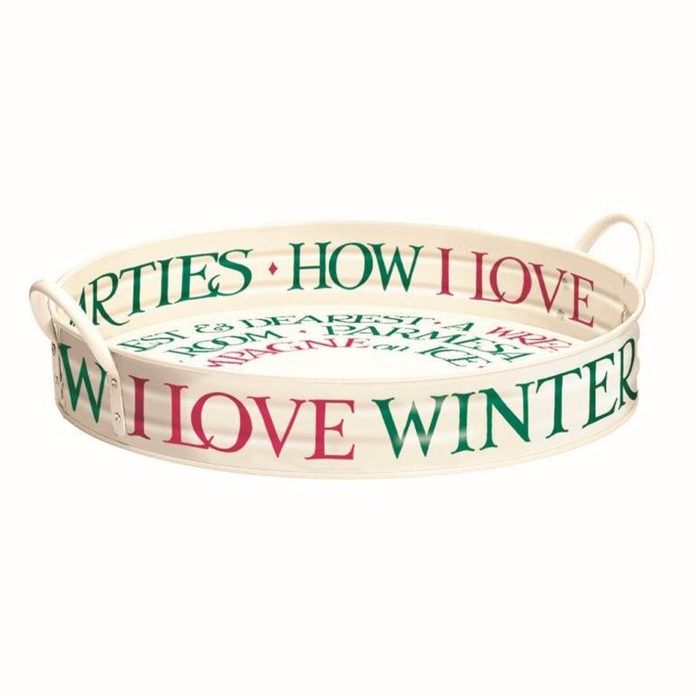 Emma Bridgewater  Christmas Toast Large Handle Tin Tray 390 (d) x 60 mm