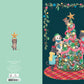 Animal Tree Foiled Christmas Card Roger la Borde in Kraft Box 5 pack 170 x 120 mm