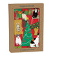 Pretty Paws Laser Cut Christmas Card 5 pack 170 x 120 mm  Roger la Borde in Kraft Box