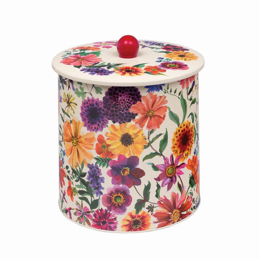 Emma Bridgewater Garden Flowers Biscuit Barrel Tin 170 (d) x 173mm