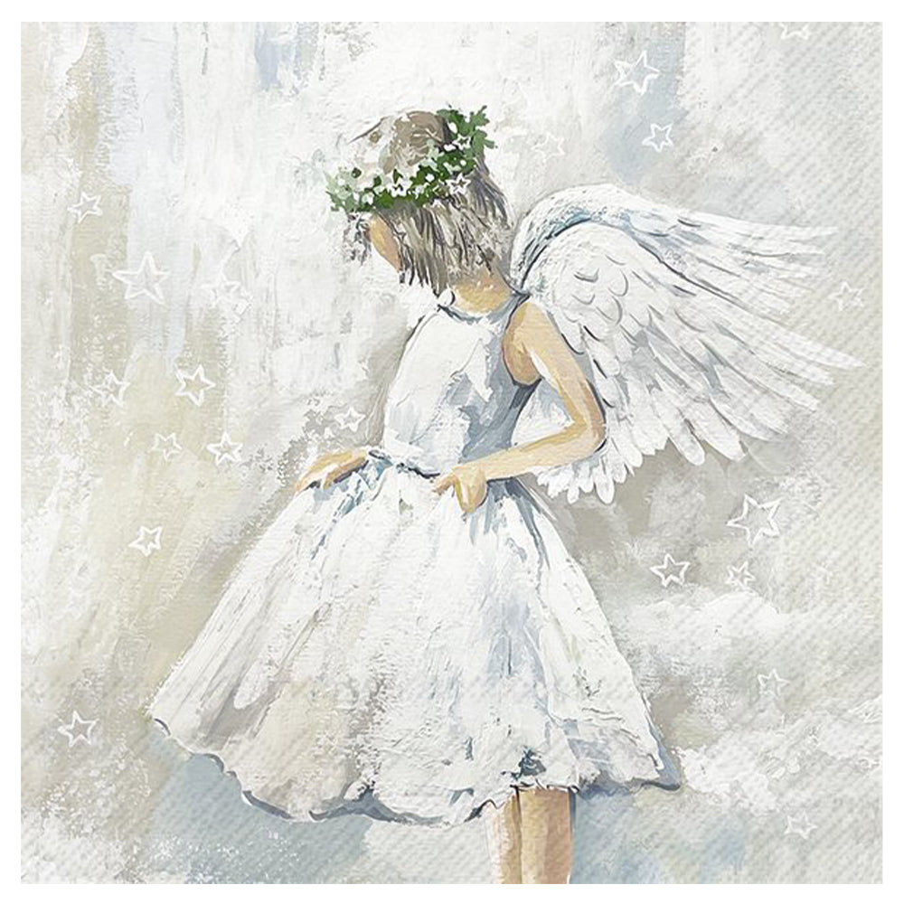 My Angel White Wings IHR Paper Table Lunch Napkins 33 cm square 3 ply