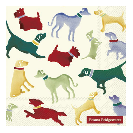 Emma Bridgewater Polka Dogs Cream IHR Paper Lunch Napkins 33 cm sq 3 ply 20 pack