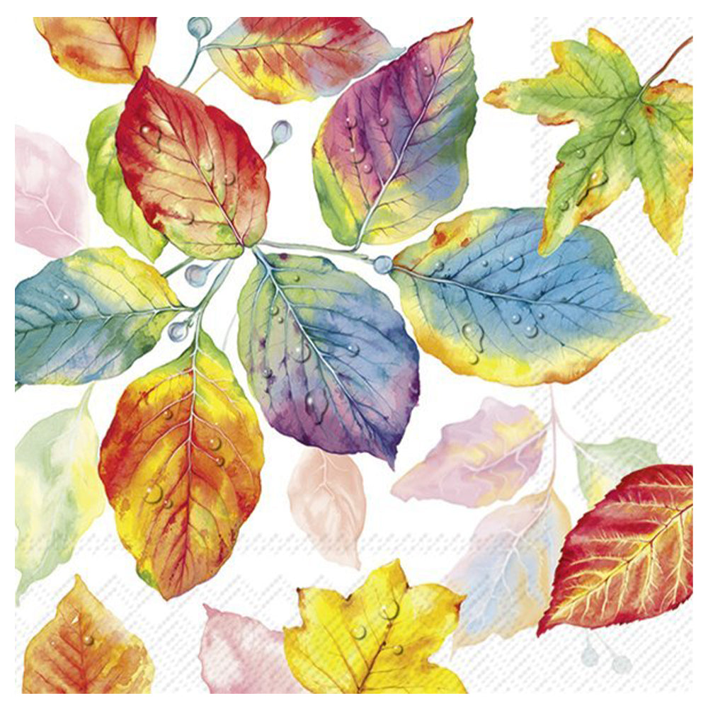Colourful Leaves Autumn Leaves IHR Paper Table Lunch Napkins 33 cm square 3 ply