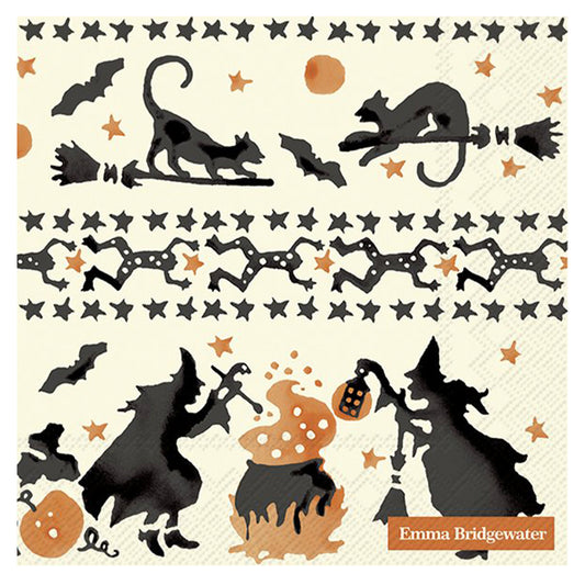 Emma Bridgewater Year of the Hag Halloween Cream IHR Paper Lunch Napkin 33 cm