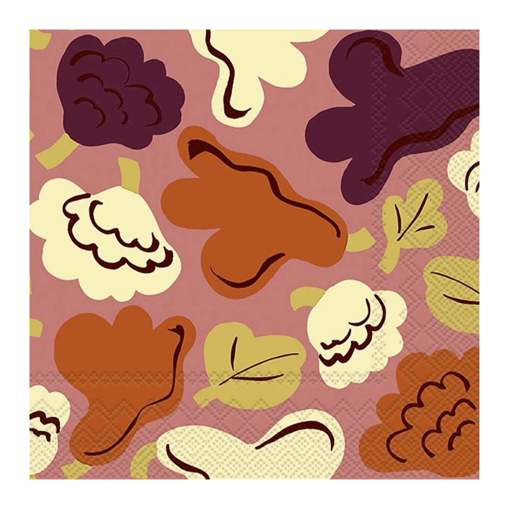 Marimekko Kukasta Kukkaan Red IHR Paper Table Lunch Napkins 33 cm square 3 ply