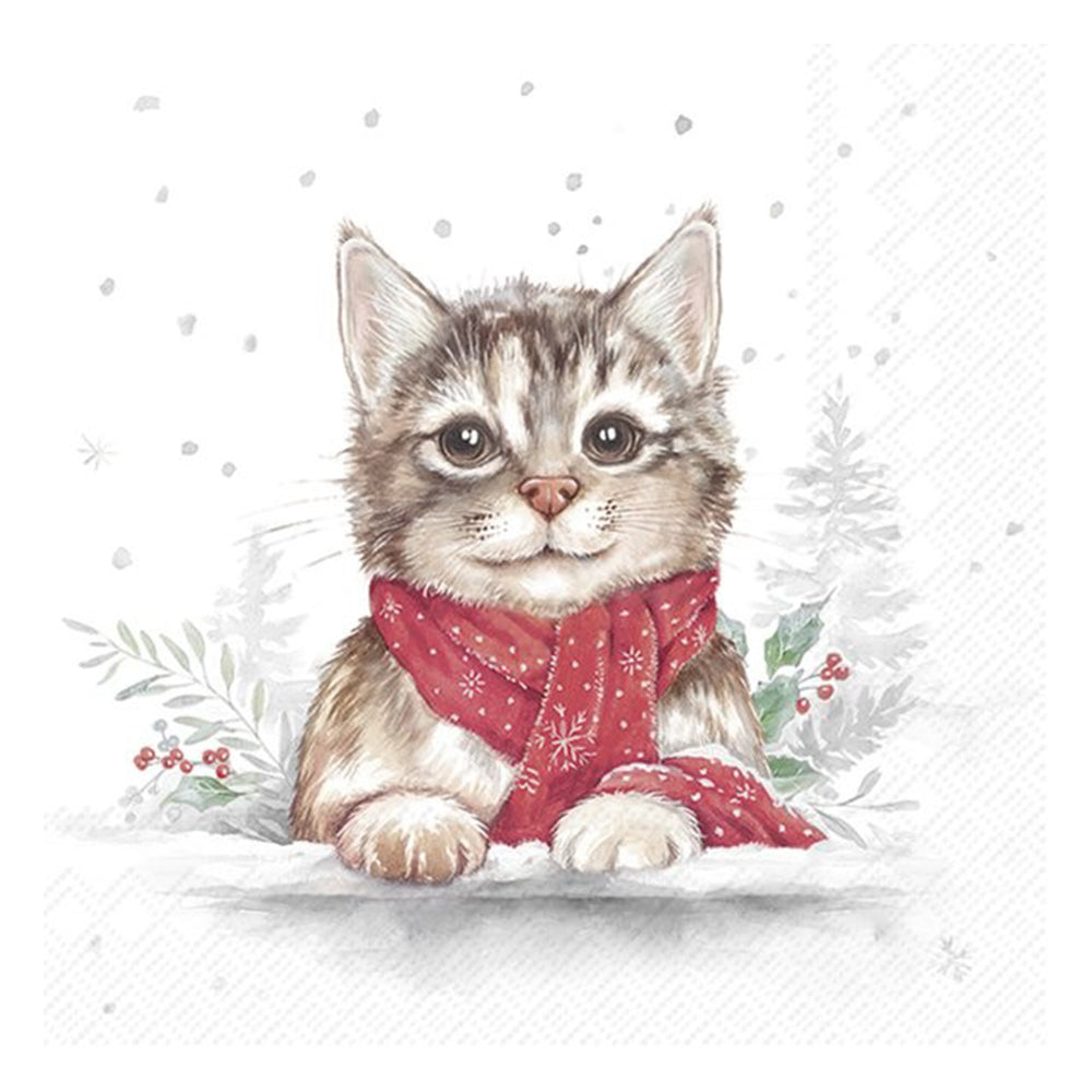 Minou Cat Kitten IHR Paper Table Lunch Napkins 33 cm square 3 ply