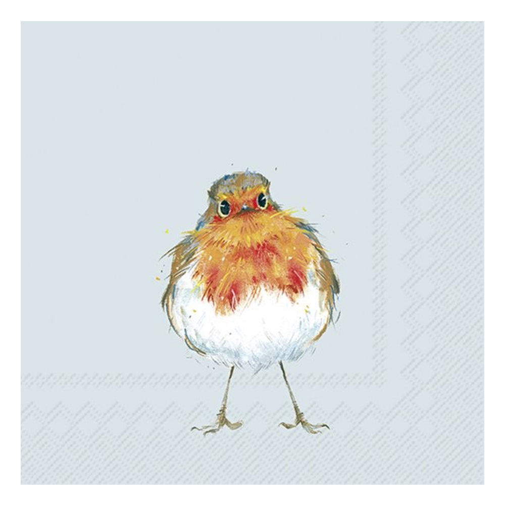 Robin Chico Cristmas IHR Paper Table Lunch Napkins 33 cm square 3 ply