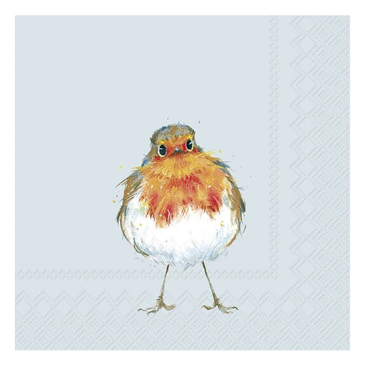 Robin Chico Cristmas IHR Paper Table Lunch Napkins 33 cm square 3 ply
