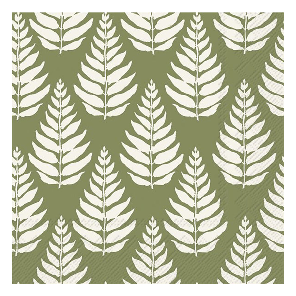 Autumn Trees Green IHR Paper Table Lunch Napkins 33 cm square 3 ply