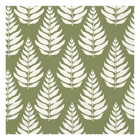 Autumn Trees Green IHR Paper Table Lunch Napkins 33 cm square 3 ply