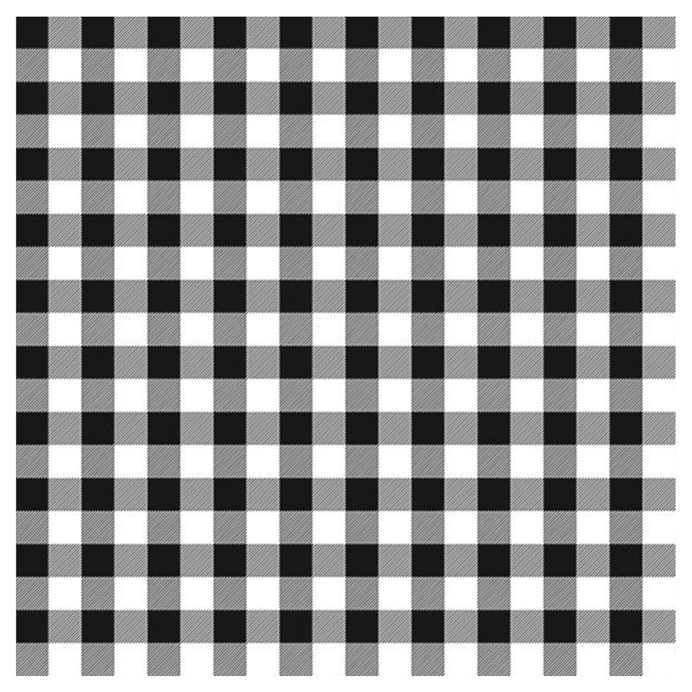 Taverna Check Black Gingham IHR Paper Table Lunch Napkins 33 cm square 3 ply