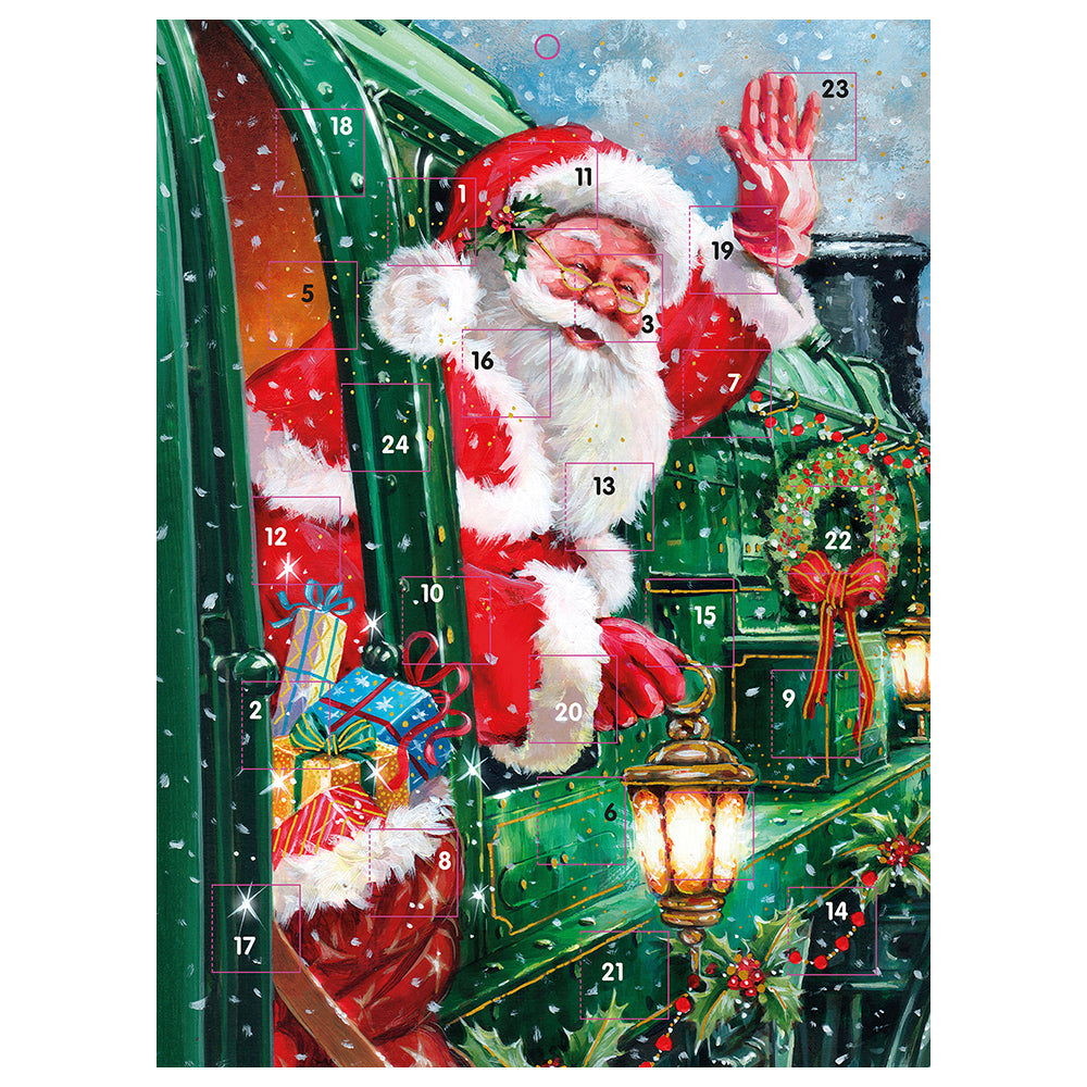 Santa Express Father Christmas in Train 340 x 250 mm with white envelope