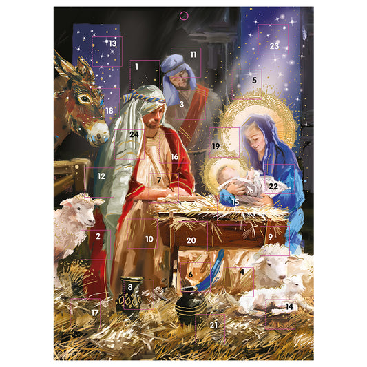 Around the Manger Nativity Ling Advent Calendar 340 x 250 mm