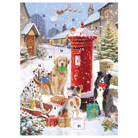 Christmas Delivery Dogs Ling Advent Calendar 340 x 250 mm