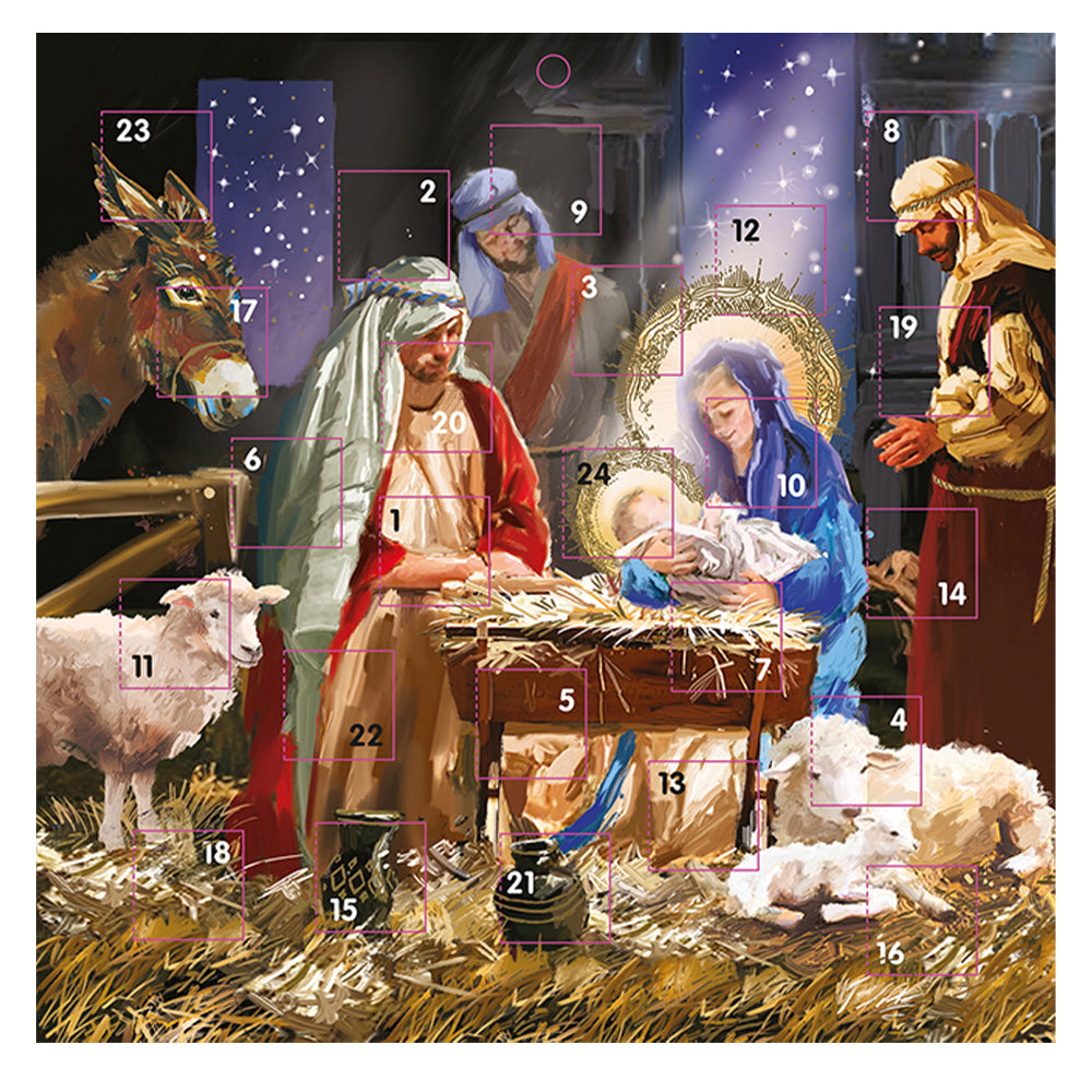 Nativity Religious 230 x 230 mm with white envelope