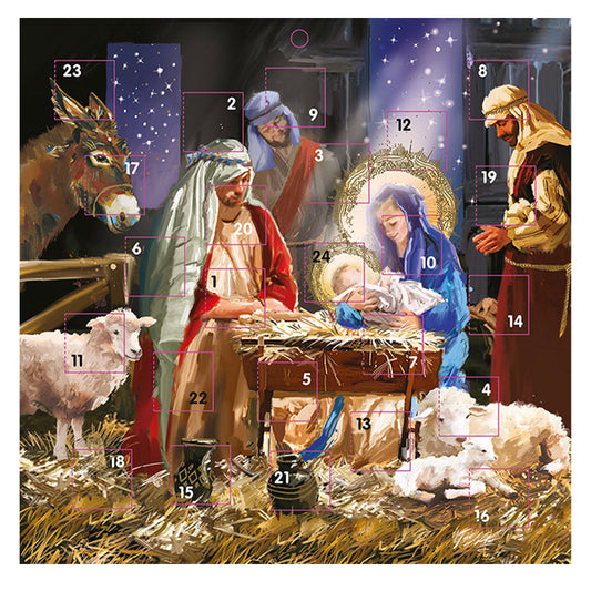 Nativity Religious 230 x 230 mm with white envelope