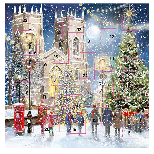 Christmas Eve Cathedral  Ling Advent Calendar 230 x 230mm