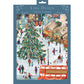 Christmas Market London Bus Large Ling Advent Calendar 410 x 315mm