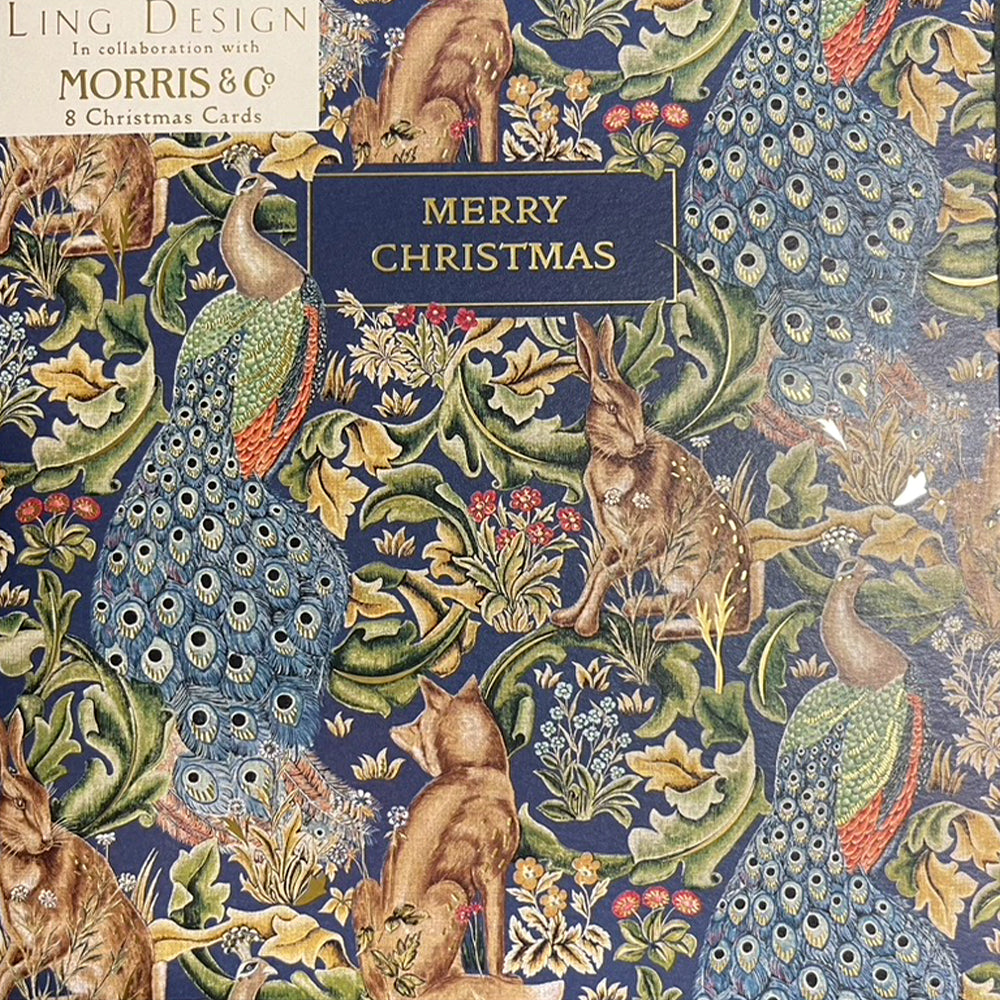 Christ Forest Morris Pack 159 x 159 mm wallet of 8 Christmas cards 2 designs 4 of each