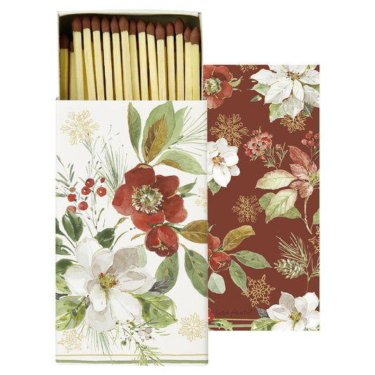 Poinsettia Bouquet Cream Christmas Floral Extra Long Matches