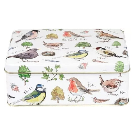 Madeleine Floyd Birds Deep Rectangular Tin 195 x 154 x 75mm