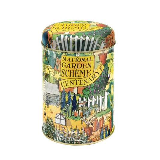 National Garden Scheme Matthew Rice  Round Tea Caddy 106(d) x 150 mm