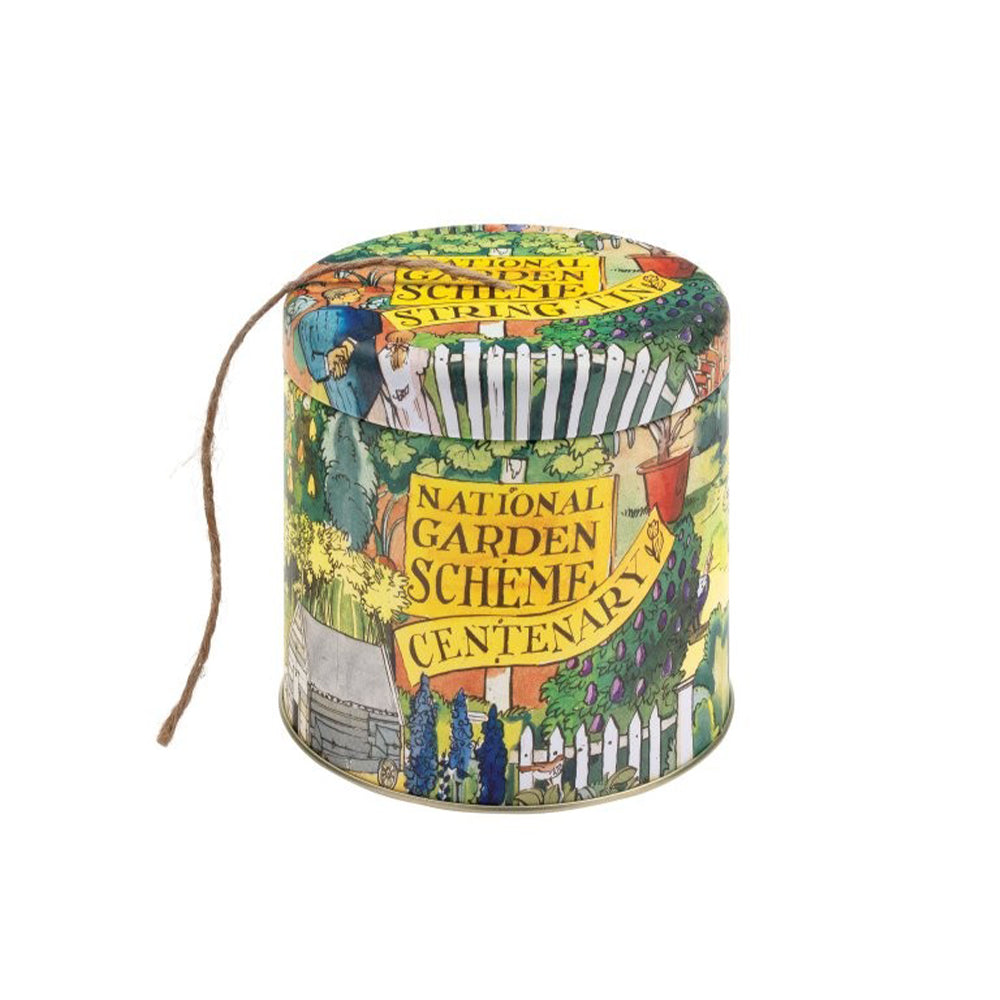 National Garden Scheme Matthew Rice String Tin (Filled with String) 110 (d) x 110 mm