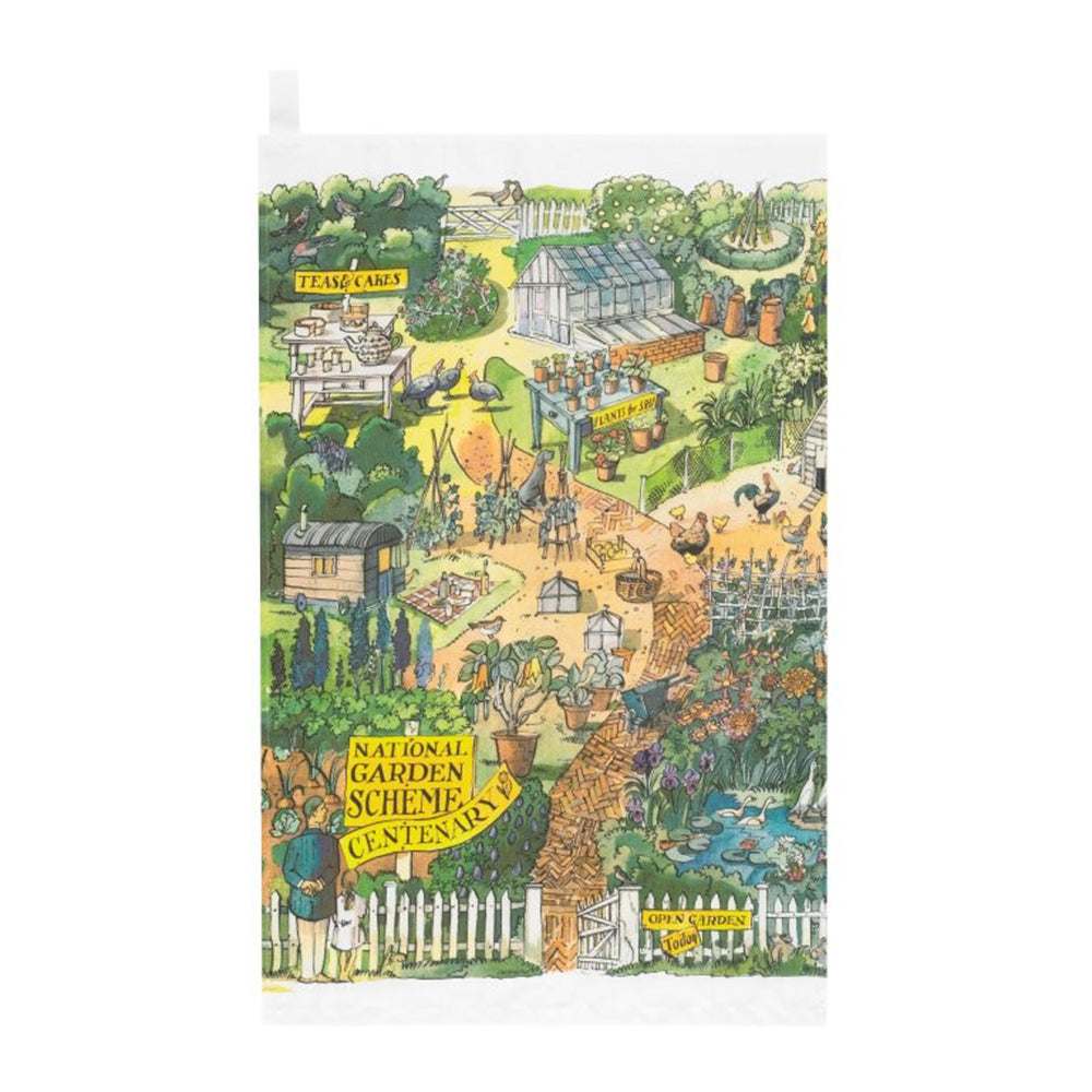 National Garden Scheme Matthew Rice Tea Towel 690 x 475 mm