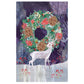 Stag and Wreath Small plain Christmas cards  in craft box 8 cards plus envelopes Roger la Borde 160 x 90 mm