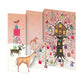 Treehouse Tri fold Christmas Card 5 pack 90 x 140 mm with envelopes Roger la Borde