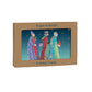 Three Kings Gold Foil 8 x Christmas  Cards in a Kraft Box 80 x 140 cm Roger la Borde