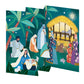 Away in a Manger Tri fold Christmas Card 5 pack 90 x 140 mm with envelopes Roger la Borde