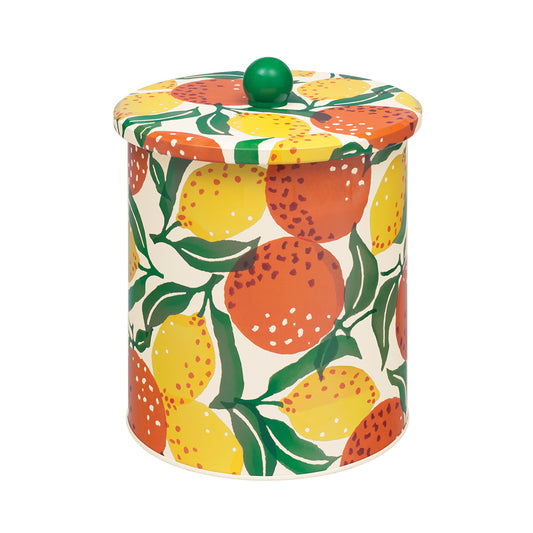 Emma Bridgewater Oranges & Lemons Medium Biscuit Barrel Tin 150 (d) x 173 mm